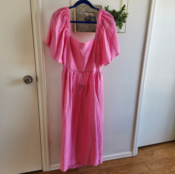 A New Day Pink Spring Summer Dress - Picture 3 of 6